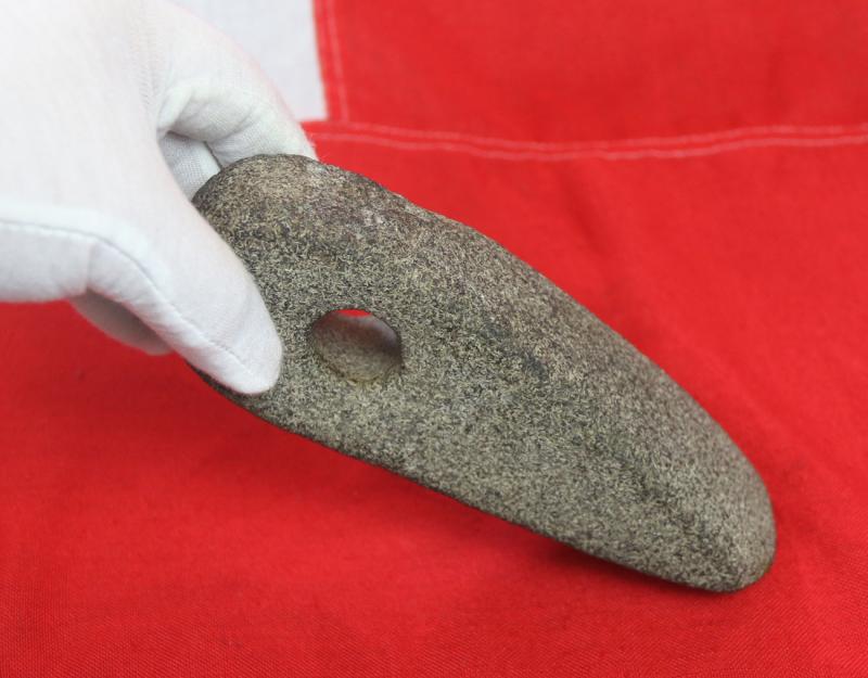 A Stunning & Rare Original Neolithic Battle Axe 4,000 to 5,000 Years OId. Recovered From Oxfordshire. With An Incredible Weighty Heft of Two Pounds. Potentially A PreHistoric Anglo-Norse Weapon