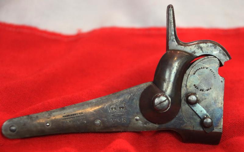 A Superb Case Hardened Steel Gun Lock Of a Greene Carbine 1856 For the Crimean War Then the American Civil War
