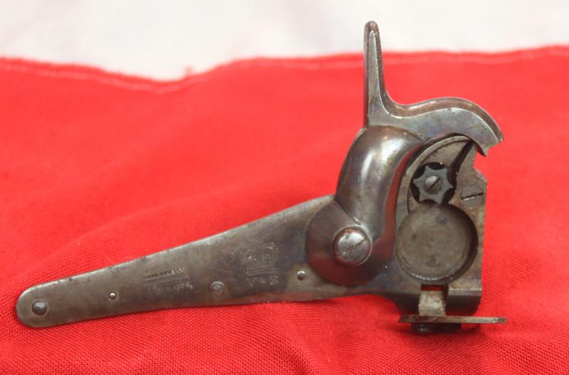 A Superb Case Hardened Steel Gun Lock Of a Greene Carbine 1856 For the Crimean War Then the American Civil War