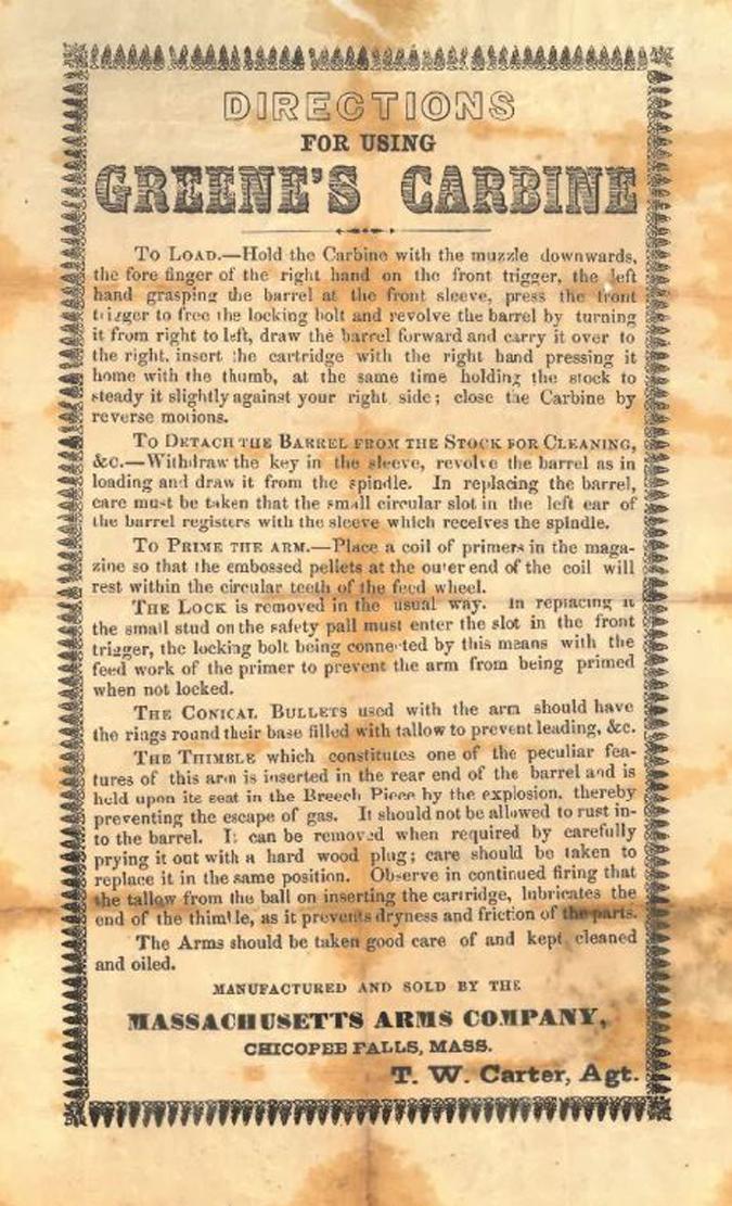 A Superb Case Hardened Steel Gun Lock Of a Greene Carbine 1856 For the Crimean War Then the American Civil War