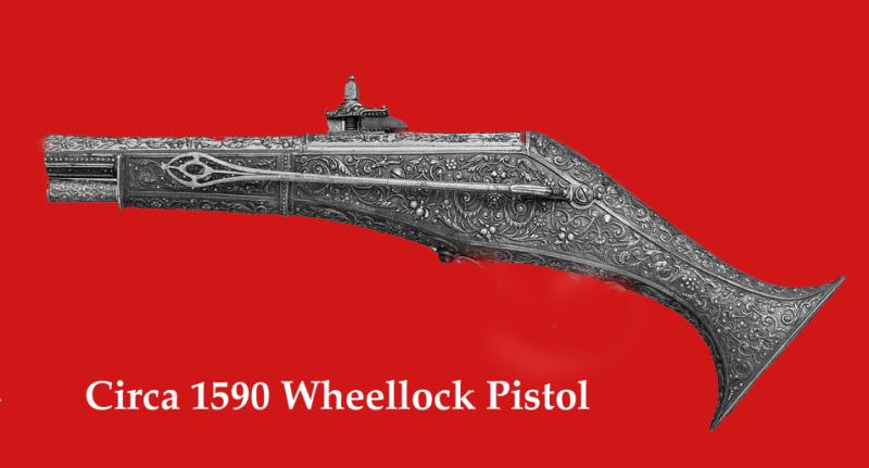 An Extraordinary Original Conversation Piece. A Superb, Original, Late Queen Elizabeth Ist to King James Ist Period Miniature Pistol. Late 1500's, To The Turn of The 17th Century, Functioning Miniature Pistol
