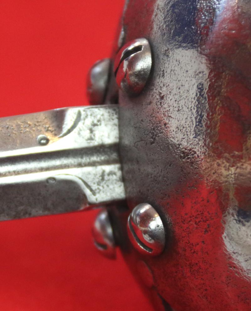 A Superb Spanish Cup Hilt Rapier Circa 1660. Double Shell Asymmetrical Hilt Guard With Long Crossguard, Octohedral Double Conical Pommel & Large Pas Dans