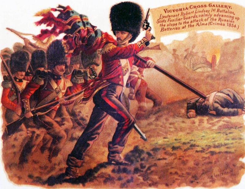 A Very, Very Rare Scots Fusilier Guards Officer's Bearskin Cap 1854. Used at Sebastopol and Alm. The Only Other 'Foldable' Bearskin, Surviving From The Crimean War, That We Know Of, Can Be Seen in The Guards Museum