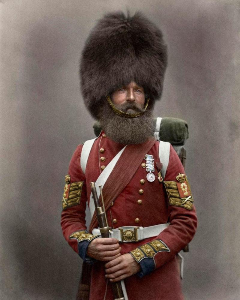 A Very, Very Rare Scots Fusilier Guards Officer's Bearskin Cap 1854. Used at Sebastopol and Alm. The Only Other 'Foldable' Bearskin, Surviving From The Crimean War, That We Know Of, Can Be Seen in The Guards Museum