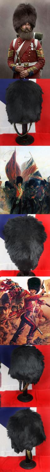 A Very, Very Rare Scots Fusilier Guards Officer's Bearskin Cap 1854. Used at Sebastopol and Alm. The Only Other 'Foldable' Bearskin, Surviving From The Crimean War, That We Know Of, Can Be Seen in The Guards Museum