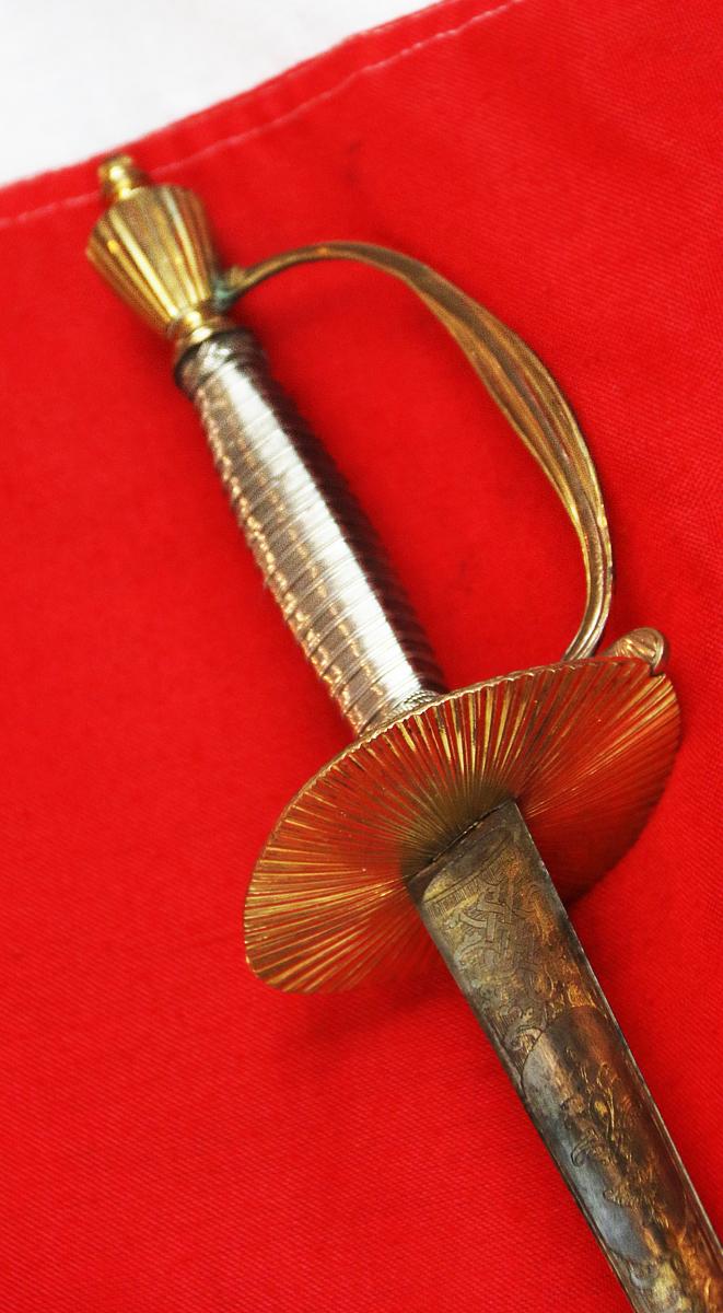 A Wonderful, Napoleonic Wars Period Museum Piece, A Highest Ranking British Officer's Sword Bespoke Commisioned For The Highest Ranking Officers of Both The Navy or Army, A 1790's Admiral of the Fleet or Field Marshal's Sword In Fabulous Condition