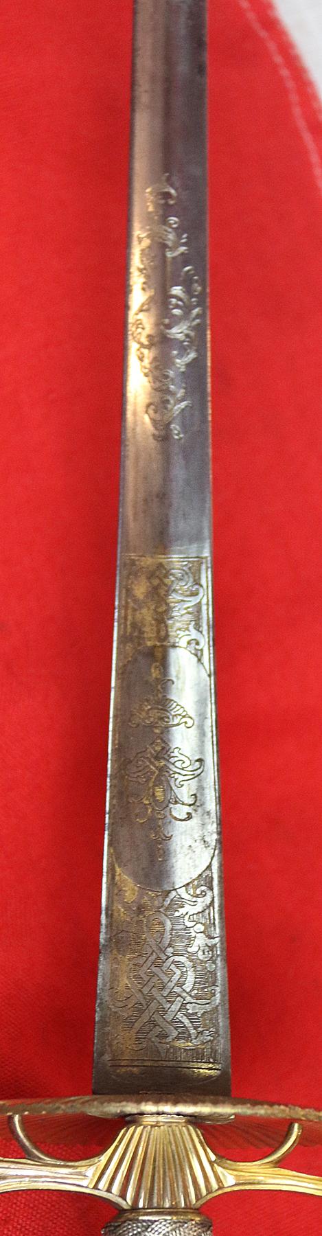 A Wonderful, Napoleonic Wars Period Museum Piece, A Highest Ranking British Officer's Sword Bespoke Commisioned For The Highest Ranking Officers of Both The Navy or Army, A 1790's Admiral of the Fleet or Field Marshal's Sword In Fabulous Condition