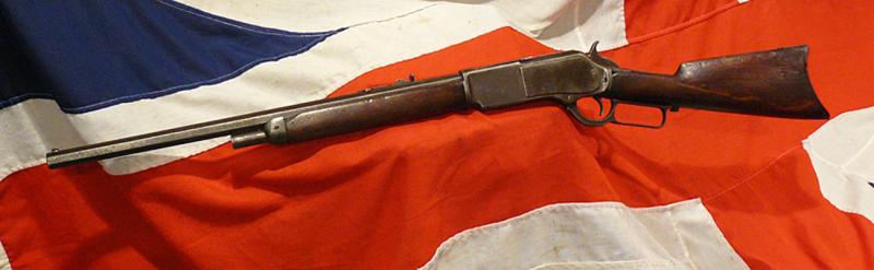 A Fabulous, Original, Incredibly Rare Wild West 1876 Winchester Repeating Rifle. With 22 inch Carbine Barrel, 2nd Model With Sliding Dust Cover. Probably The Most Famous & Historical American Rifle In The World. A License Free Antique Collectors Item