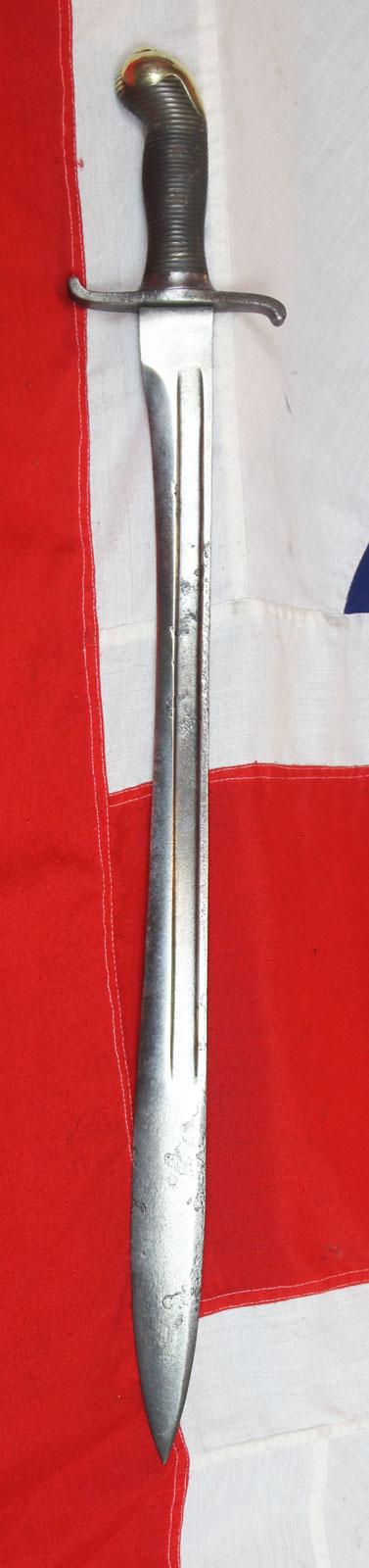 Original & Rare 19th Century Saxon M.1880 Faschinenmesser Pioneer Artillery Short Sword - Regimentally Marked