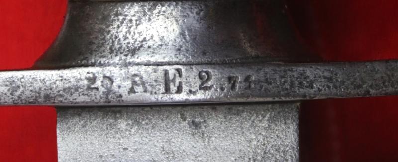 Original & Rare 19th Century Saxon M.1880 Faschinenmesser Pioneer Artillery Short Sword - Regimentally Marked