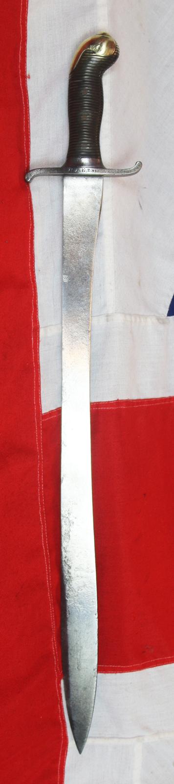 Original & Rare 19th Century Saxon M.1880 Faschinenmesser Pioneer Artillery Short Sword - Regimentally Marked