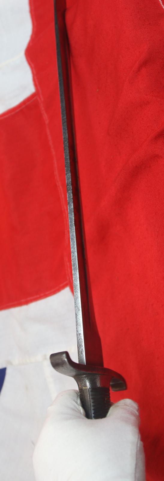 Original & Rare 19th Century Saxon M.1880 Faschinenmesser Pioneer Artillery Short Sword - Regimentally Marked