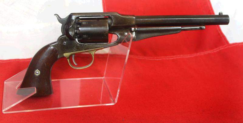 An Original US Civil War Remington New Model Army Revolver With Later Bespoke Antique Fitted Case, Flask & Tools. One Of the Most Iconic Revolvers Used During The US Civil War & Wild West Era.