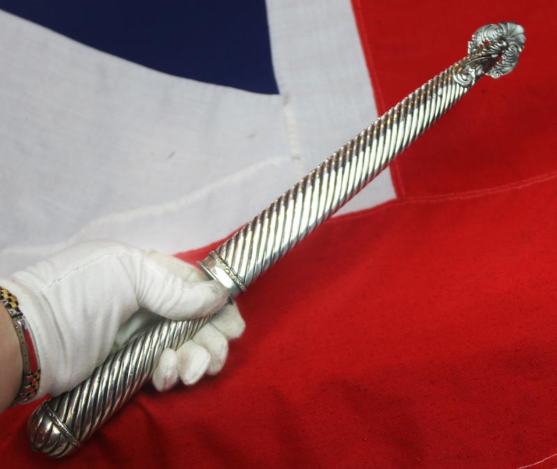 A Superb and Huge 19th Century Solid Hallmarked 800 Silver Mounted Gaucho Knife, By FRIED.HERDER ABR.SOHN SOLINGEN