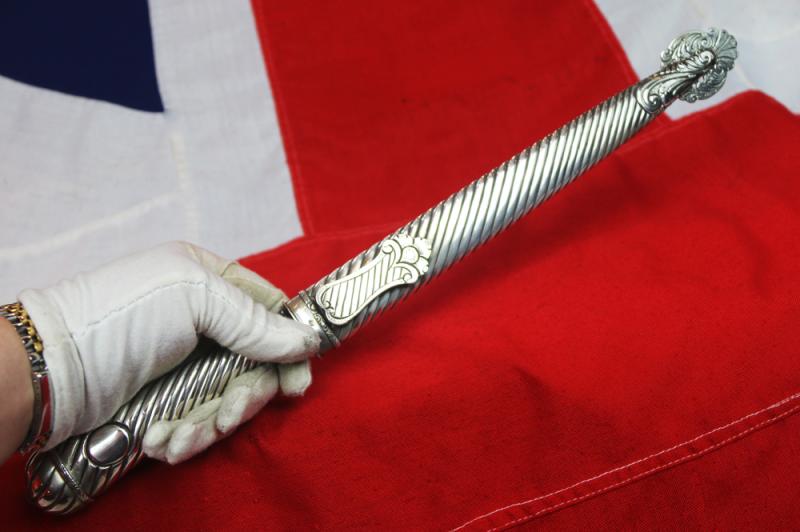 A Superb and Huge 19th Century Solid Hallmarked 800 Silver Mounted Gaucho Knife, By FRIED.HERDER ABR.SOHN SOLINGEN