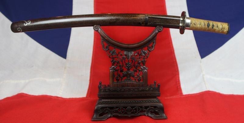 A Most Beautiful Fine Quality Shinto Wakizashi With All Original Edo Period Fittings and Silver Mounts. Circa 1650