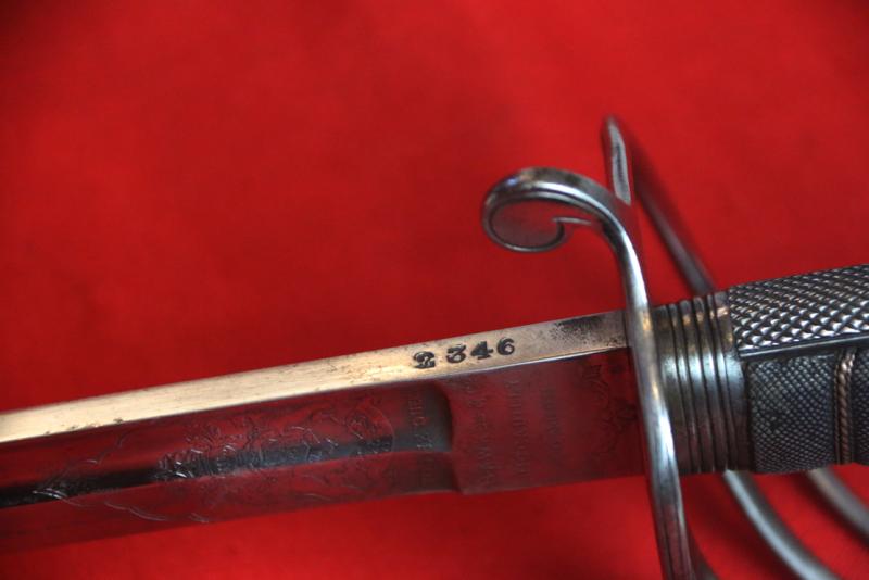 An Exceptional 1821 Pattern Victorian British Cavalry Officer's Combat Sabre By Hawkes & Co. Piccadilly. Fully Etched Deluxe Quality Blade. The Regulation Pattern Used in the 'Charge of the Light Brigade' in the Crimean War.