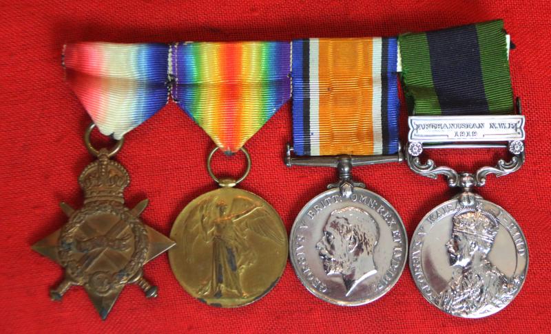 A Superb Group of Four Medals WW1 Trio, and Third Afghan War, 1919 Afghanistan Bar, India General Service Medal