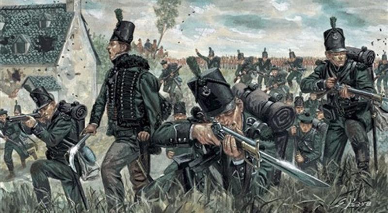 An 1801 Pattern Baker Rifle Sword {Bayonet}. Brass D Hilt & Single Edged Long Sword Blade