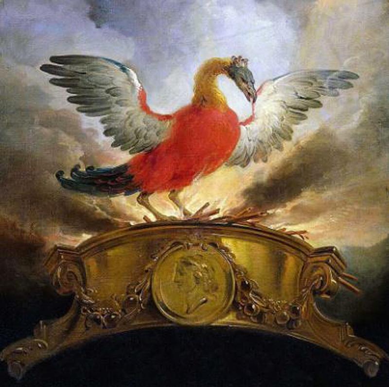 A Superb Roman 1900-2000 Year Old 'Status' Seal Ring, Intaglio, Stylized Engraved, with a Mythological Scene of The Pheonix In Flight. From The Time Of the Divine Augustus, The First Emperor of Rome