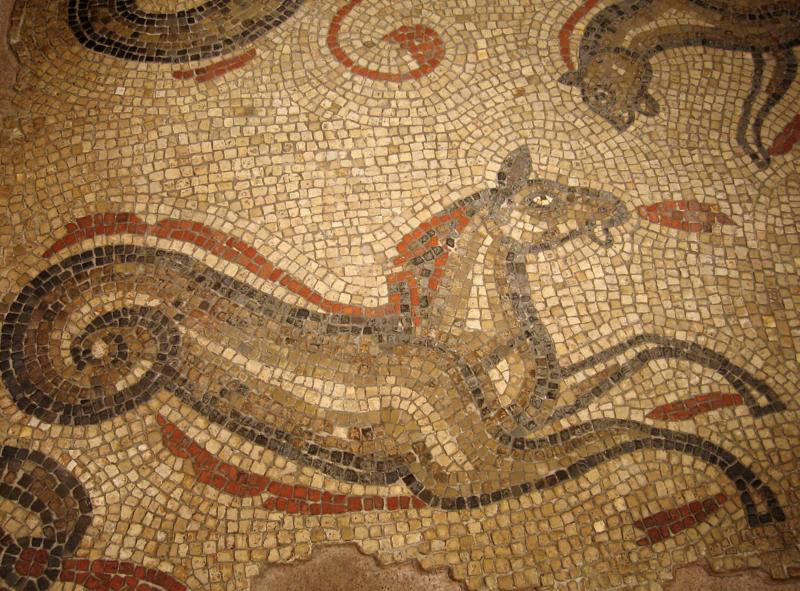 Roman Ist Century AD Hippocampus Intaglio Engraved Bronze 'Status' Ring. Around 2000 Years Old. From The Time Of the Divine Augustus, The First Emperor of Rome