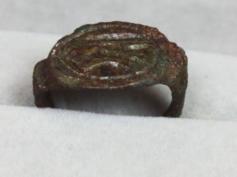Roman Ist Century AD Hippocampus Intaglio Engraved Bronze 'Status' Ring. Around 2000 Years Old. From The Time Of the Divine Augustus, The First Emperor of Rome