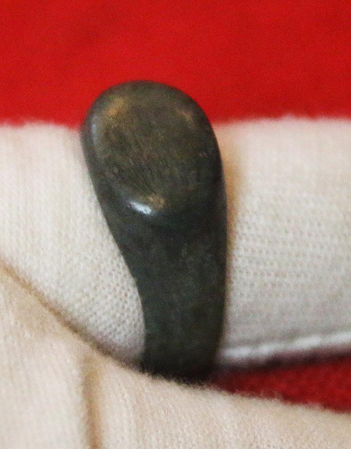 An Original & Superb Imperial Roman Bronze Ring, The Type Worn by the Praetorian Guard, Personal Guard of the Emperor 1st Century AD From the Time of Julio-Claudian Emperors, Augustus, Tiberious, Caligula, Claudius & Nero