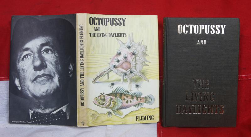 1st Edition James Bond, Octopussy & The Living Daylights, by Ian Fleming