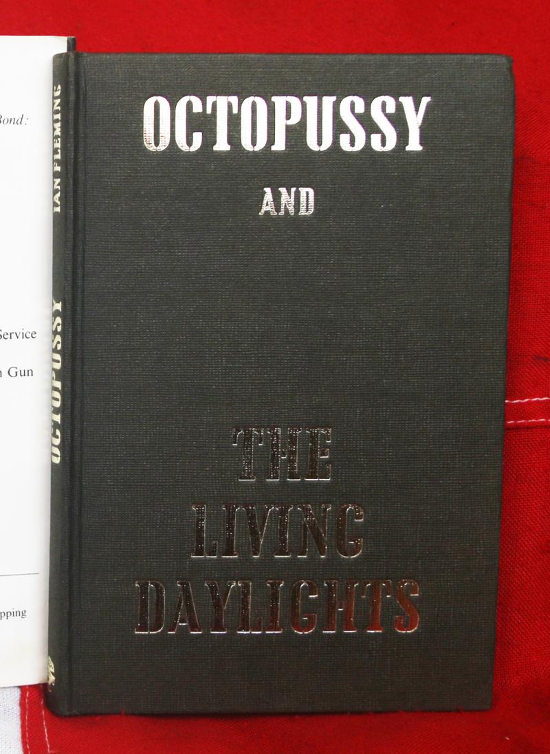 1st Edition James Bond, Octopussy & The Living Daylights, by Ian Fleming