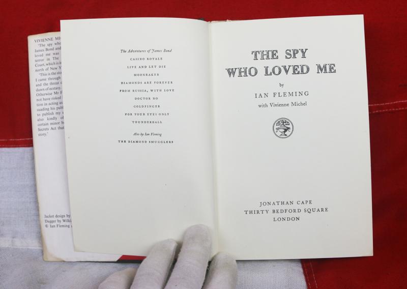 The Spy Who Loved Me by Ian Fleming First Edition Jonathan Cape 1962. The Vivienne Michel Novel { Fleming's Invented Co-Author Novelist}. This is the Only Bond Book To Be Written In The First Person.