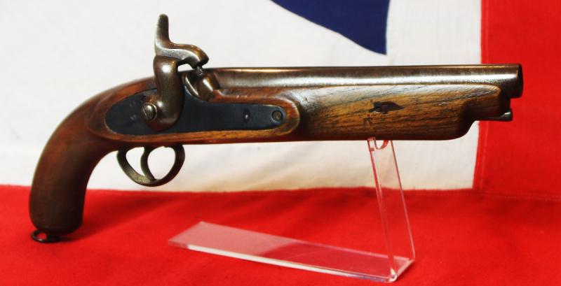 A 19th Century Indian Raj Period Percussion Cavalry Horse Pistol, With Damascus Twist Steel Barrel, Thus Likely For An Officer, Such as, a Risaldar/Subedar, or Risaldar Major of The Punjab Irregular Cavalry