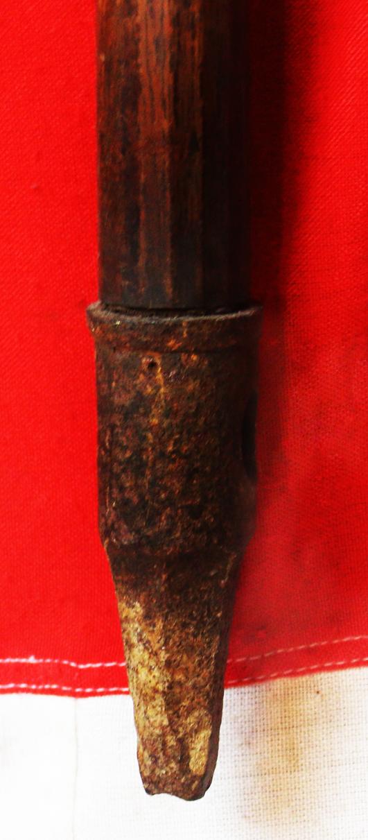 A Superb Samurai, Shinto Period, 350 Year Old, Ryo-Shinogi Yari Polearm Spear, Signed Bushu ju Shimosaka Fujiwara Kazunori, In Incredible Polish, Showing Fine Grain in the Hada and Wide Fine Suguha Hamon, With 12 'Notch' Tang