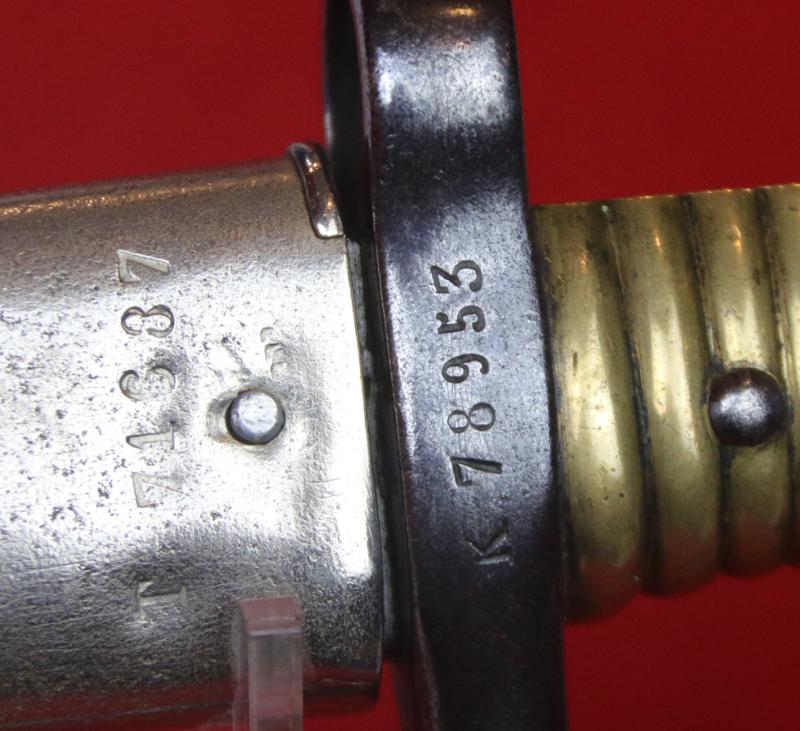 A Superb 19th Century French Chassepot M1866 Sword Bayonet, Franco Prussian War Issue, Manufactured at the Armoury of StEtienne 1870