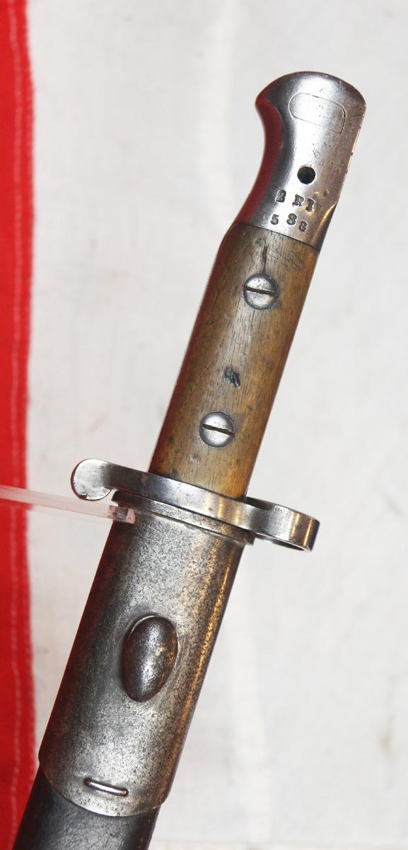 A Most Scarce, Edwardian, 2nd Battalion Royal Irish Regt. Long Lee Enfield 1903 Bayonet, To Fit & Use With The Long Lee Enfield & The MK III SMLE Enfield