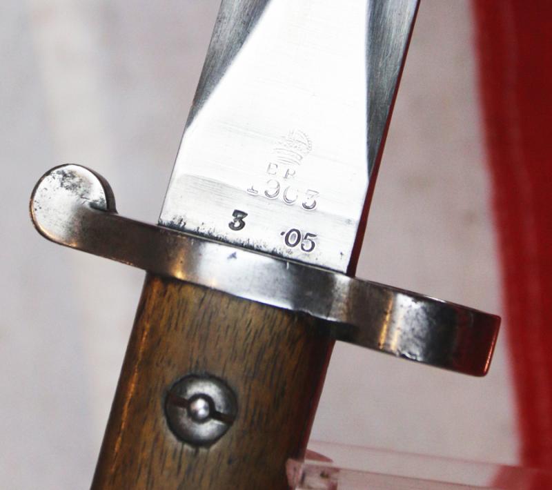 A Most Scarce, Edwardian, 2nd Battalion Royal Irish Regt. Long Lee Enfield 1903 Bayonet, To Fit & Use With The Long Lee Enfield & The MK III SMLE Enfield