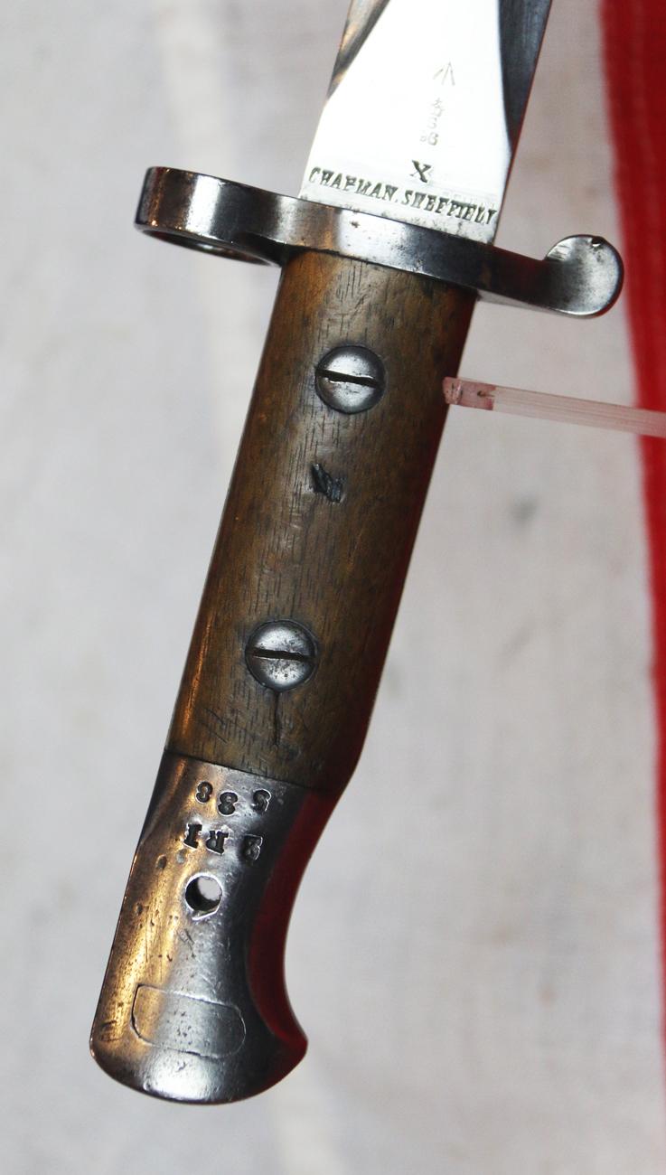 A Most Scarce, Edwardian, 2nd Battalion Royal Irish Regt. Long Lee Enfield 1903 Bayonet, To Fit & Use With The Long Lee Enfield & The MK III SMLE Enfield