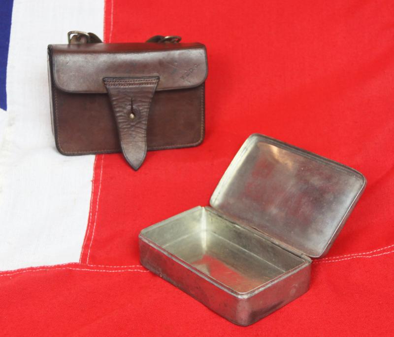 A Superb, WW1, British Officer's Field Service, Harrods 'Kit' Named 'A Welcome Present for Friends At the Front,'. Trench Warfare Pharmaceuticals Case for Morphine, Heroin & 7% Solution Cocaine From Harrods Department Store {Now Empty!}