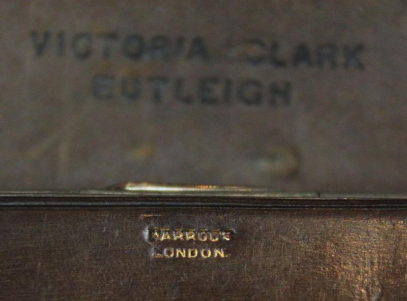 A Superb, WW1, British Officer's Field Service, Harrods 'Kit' Named 'A Welcome Present for Friends At the Front,'. Trench Warfare Pharmaceuticals Case for Morphine, Heroin & 7% Solution Cocaine From Harrods Department Store {Now Empty!}