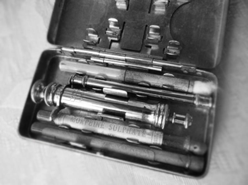 A Superb, WW1, British Officer's Field Service, Harrods 'Kit' Named 'A Welcome Present for Friends At the Front,'. Trench Warfare Pharmaceuticals Case for Morphine, Heroin & 7% Solution Cocaine From Harrods Department Store {Now Empty!}