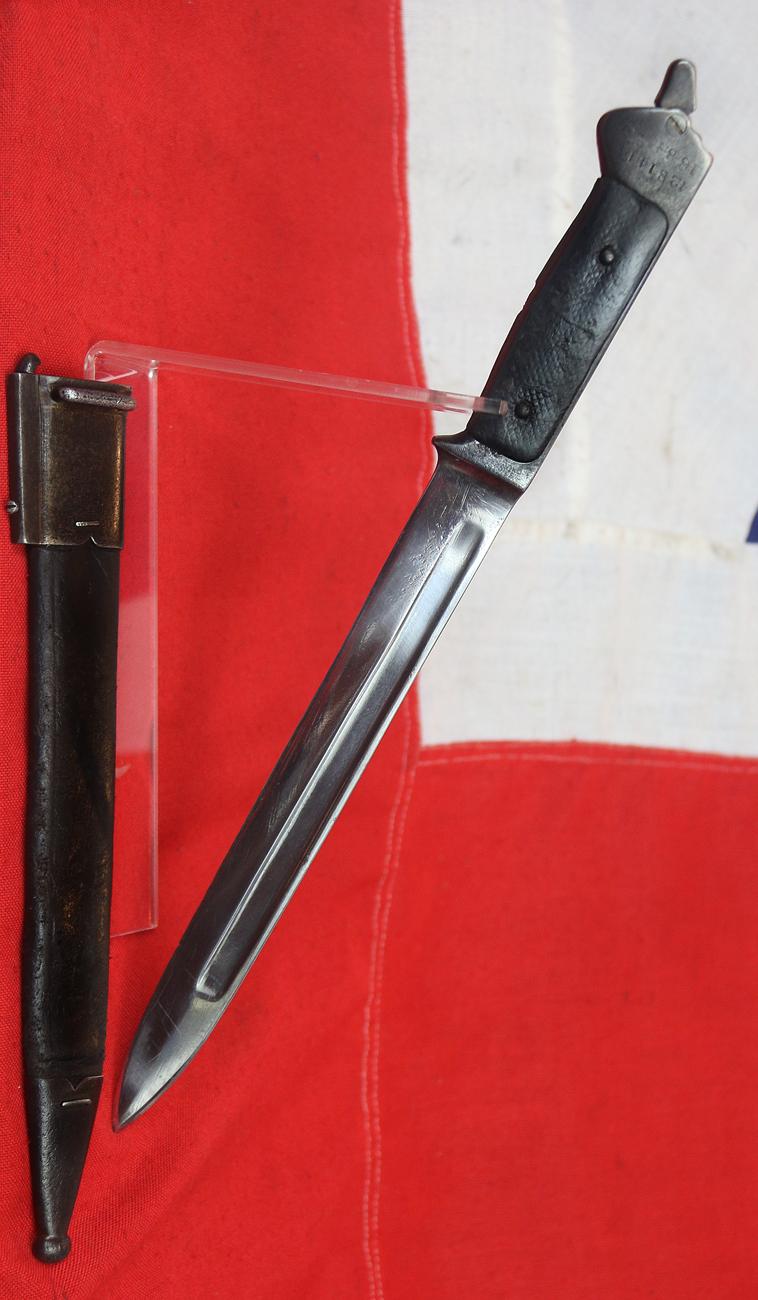 A Quite Rare Danish M1889 Krag-Jorgensen Knife Bayonet, Early Model by Weyersberg