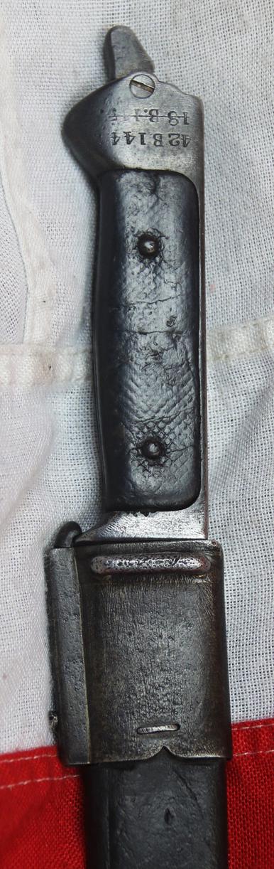A Quite Rare Danish M1889 Krag-Jorgensen Knife Bayonet, Early Model by Weyersberg