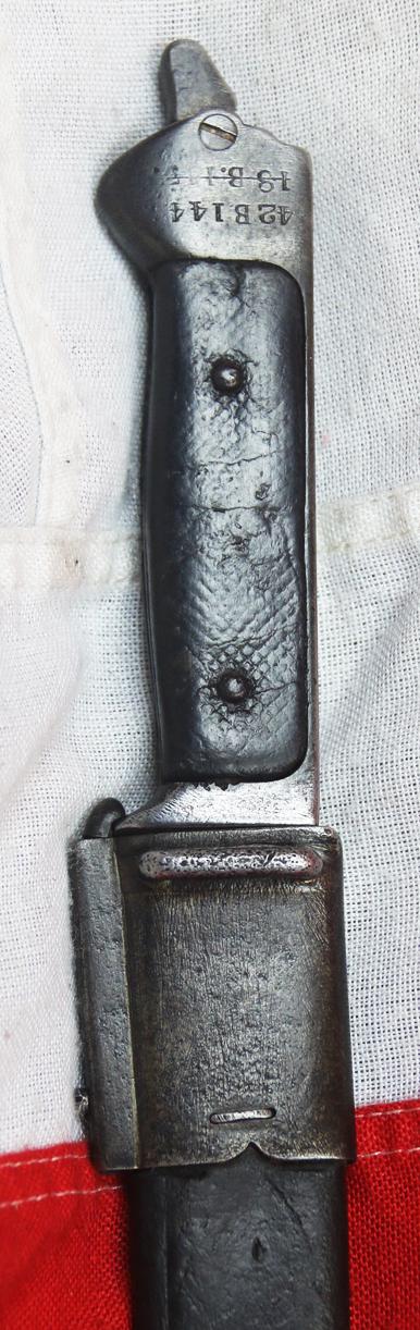 A Quite Rare Danish M1889 Krag-Jorgensen Knife Bayonet, Early Model by Weyersberg