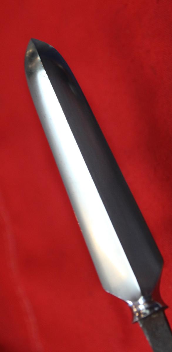 A Shinto Samurai Yari Pole Arm Signed Yamashiro Kami Fujiwara Norishige, Probably Yamashiro-no-Kami Fujiwara Kunishige, Early Edo Period