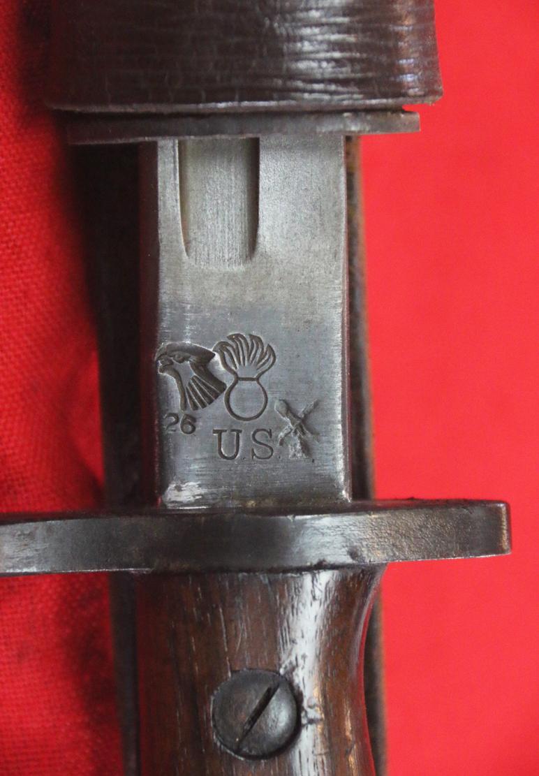1917 US Bayonet, The *U.S. Model 1913 ‘1917’ Dated Remington Bayonet and Scabbard with Original Frog.