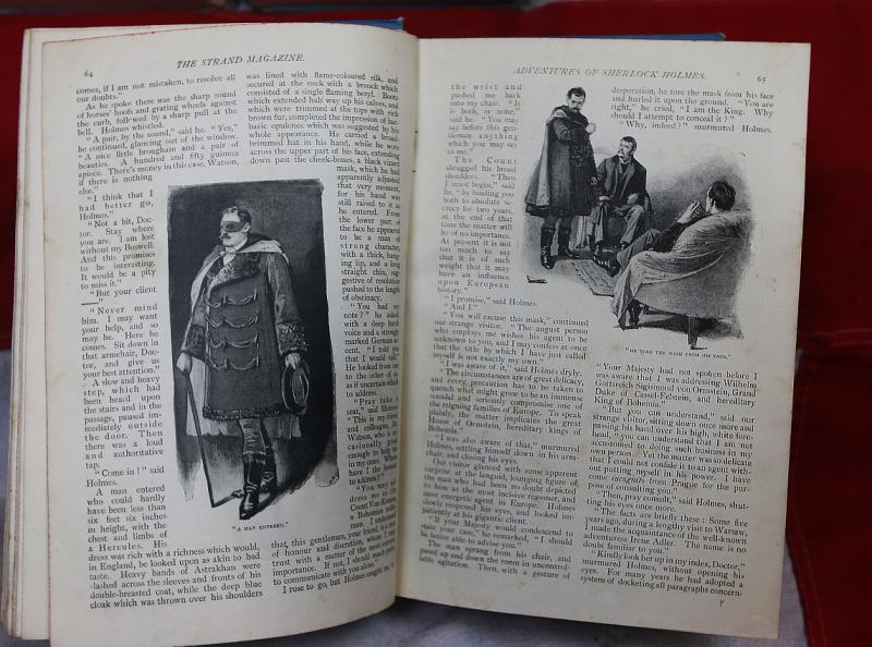What A Fantastic Gift For A Sherlock Holmes Devotee! First Editions In Book Form. A Beautiful and Rare Set Of The Original 8 Book Bindings, 'The Strand Magazine', That Famously Contains the First Bound Volumes of Sherlock Holmes Adventures