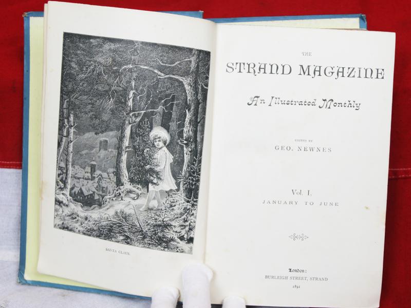 What A Fantastic Gift For A Sherlock Holmes Devotee! First Editions In Book Form. A Beautiful and Rare Set Of The Original 8 Book Bindings, 'The Strand Magazine', That Famously Contains the First Bound Volumes of Sherlock Holmes Adventures