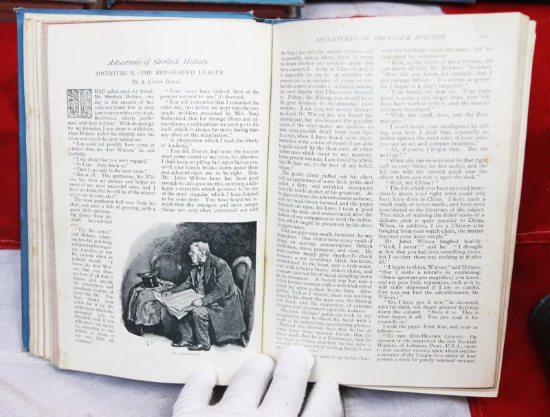 What A Fantastic Gift For A Sherlock Holmes Devotee! First Editions In Book Form. A Beautiful and Rare Set Of The Original 8 Book Bindings, 'The Strand Magazine', That Famously Contains the First Bound Volumes of Sherlock Holmes Adventures