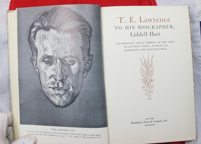 T.E.Lawrence. Two Signed, Special US Editions, Published in 1938, Published in America. Lawrence, T.E - To His Biographer Robert Graves & To His Biographer Liddell Hart