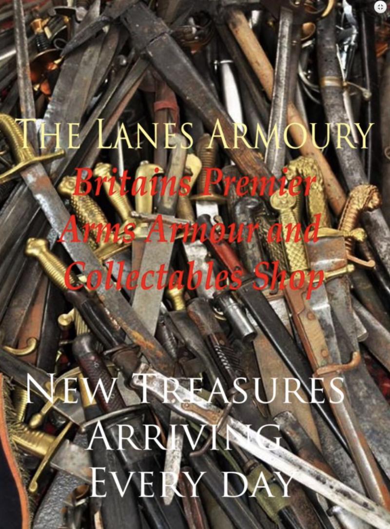 More Fabulous & Rare Pieces Added Every Day, & Some to Be Added This Coming Week On To The Lanes Armoury Website, Fresh From Our Conservation Workshop & Another Collection From the Workshop Early Next week