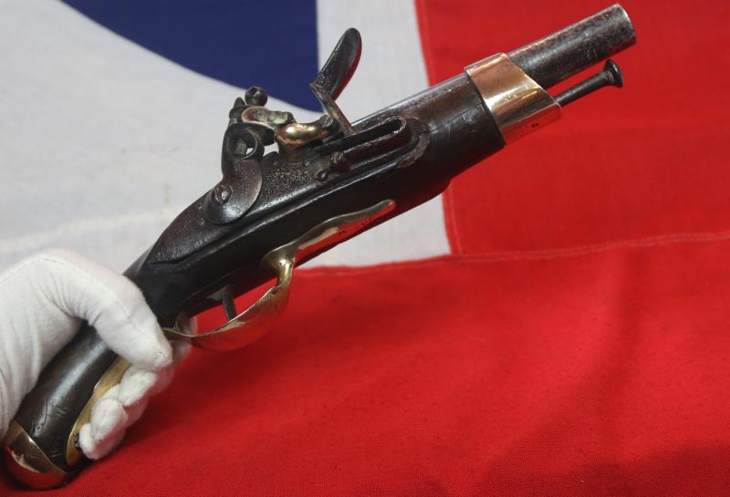 A Superb, Really Rare, French, Napoleonic Short Sea Service Boarding Pistol. The Pistolet De Bord Maritime, Modele 1786, Manufacture Nationale De Tulle Circa 1792